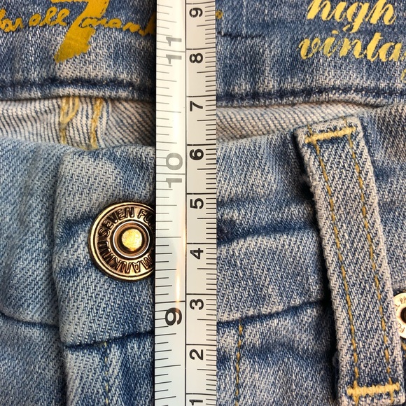 SOLD 7 For All Mankind High Waist Straight Jeans - Picture 6 of 8
